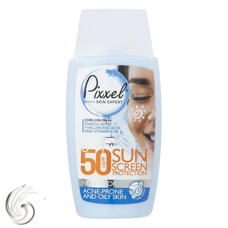 کرم ضد آفتاب بی رنگ پیکسل مناسب پوست چرب  مدل Oily Acne-Prone Skin