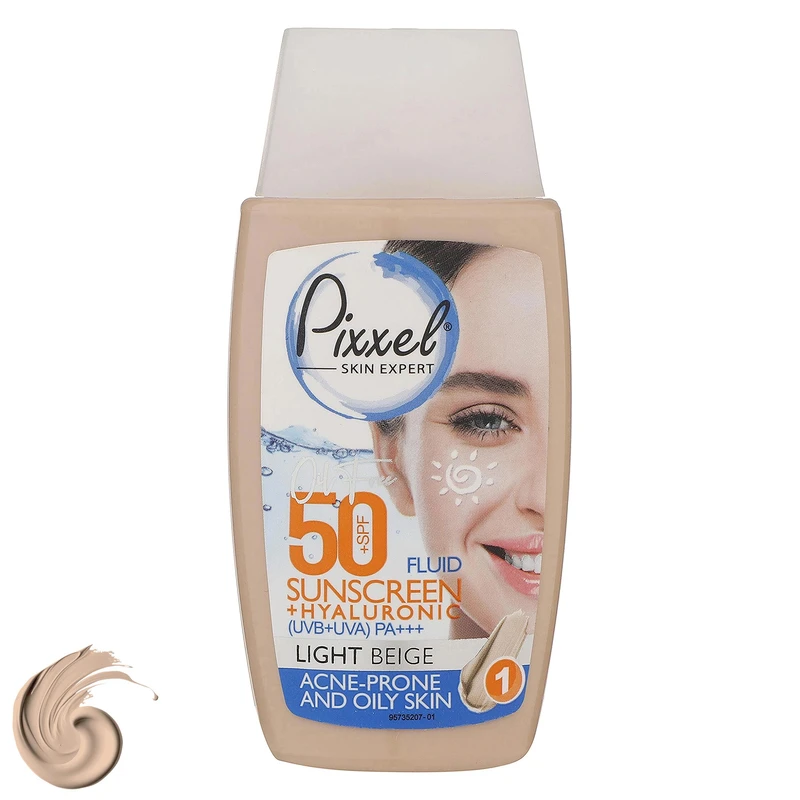کرم ضد آفتاب رنگی پیکسل 50 SPF مدل LIGHT BEIGE مناسب پوست چرب