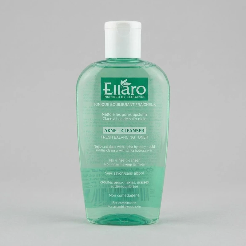 تونر پاک کننده صورت الارو مدل Akne Cleanser تحت لیسانس حجم 200 میلی لیتر