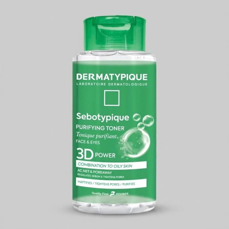 تونر پاککننده صورت درماتیپیک مدل sebotypique مناسب برای پوست چرب حجم 250 میلیلیتر
